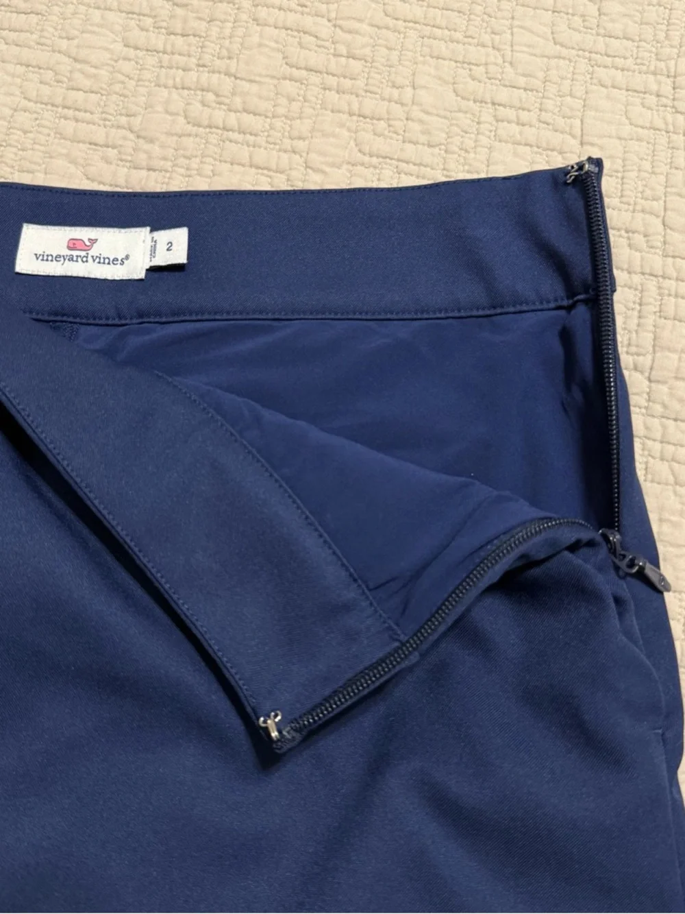 Vineyard Vines Scallop Golf  Skort Size 2 Navy Pickleball Tennis - Picture 2 of 11